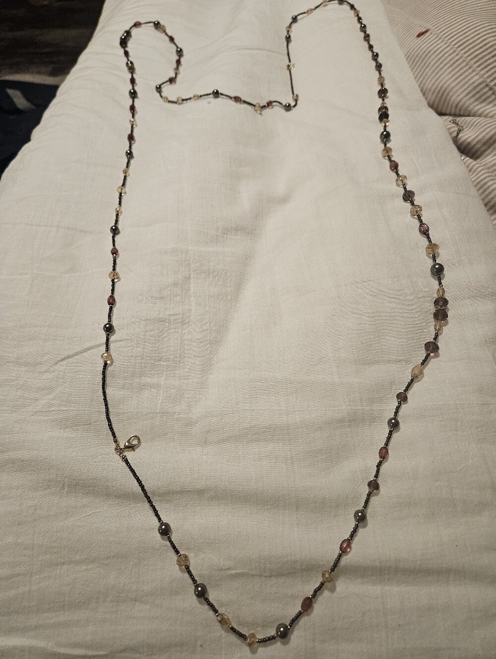 Delicate Multicolor Beaded Long Necklace - Women Jewelry